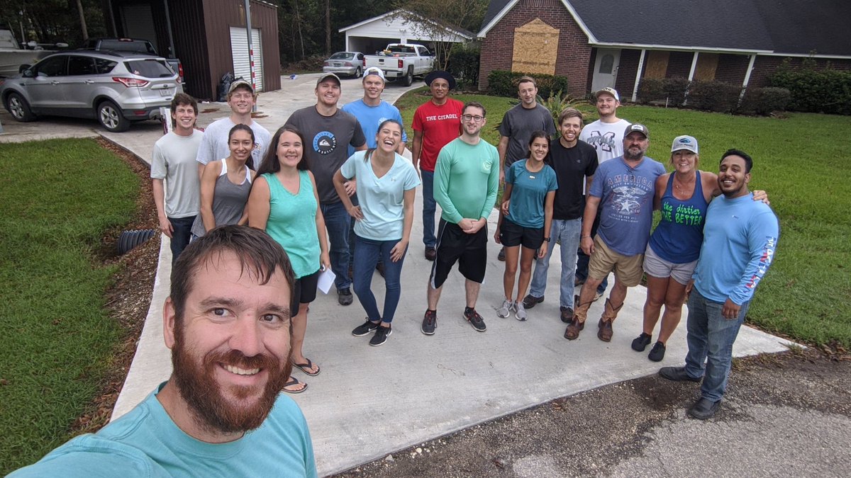 exxonmobilbmt's tweet photo. On this 4th Day of Energy, we commend employee Hunter Newby on his mission to help those affected by #HurricaneLaura. #12DaysofEnergy #Volunteer #GivingBack https://t.co/cT5XpnPxZd