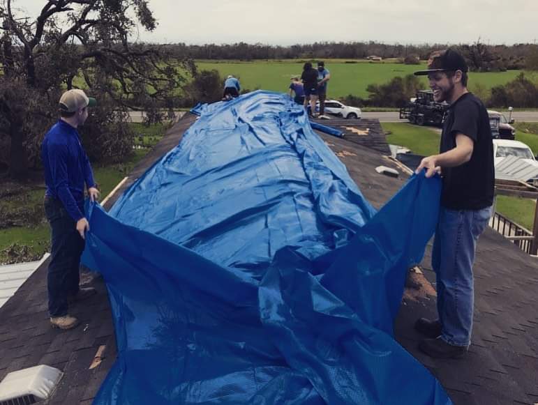 exxonmobilbmt's tweet photo. On this 4th Day of Energy, we commend employee Hunter Newby on his mission to help those affected by #HurricaneLaura. #12DaysofEnergy #Volunteer #GivingBack https://t.co/cT5XpnPxZd
