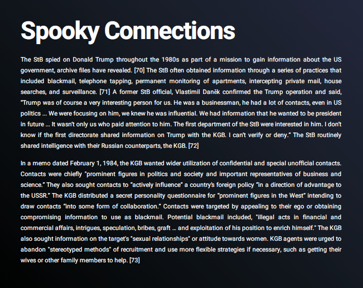 spookygraphs's tweet photo. #SpookyConnections - Donald Trump and Ivana Trump 

A look into the Soviet-bloc intelligence operation targeting Donald Trump to gain information about the US government.

👇
https://t.co/a4JPh2HgzG https://t.co/K0EbD3WyPh