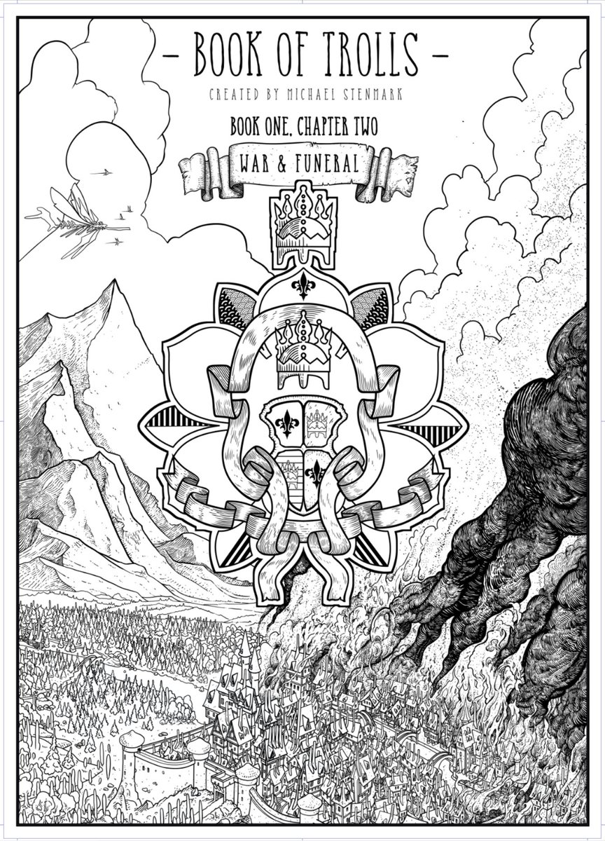 A final version of the chapter 3 front page. I starts to look the way I envisioned it.
#Comic #webcomic