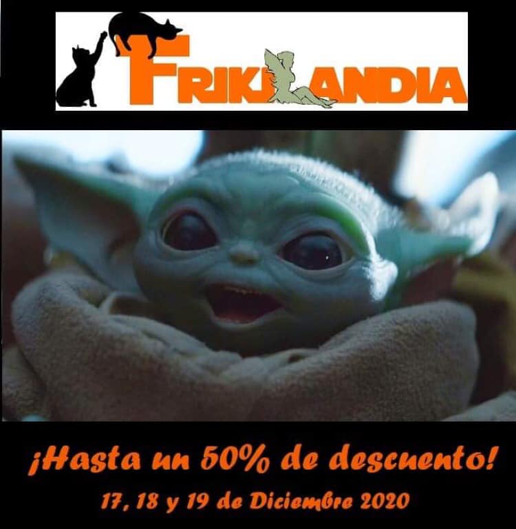FrikilandiaShop's tweet photo. Este viernes termina The Mandalorian. En Frikilandia queremos haceros la espera hasta el estreno del año que viene menos amarga. Por ello durante 3 días haremos descuentos de hasta un 50% en los artículos de nuestro catálogo relacionados con esta serie.  https://t.co/MzDRiAHLov https://t.co/ikw1X9vUh9