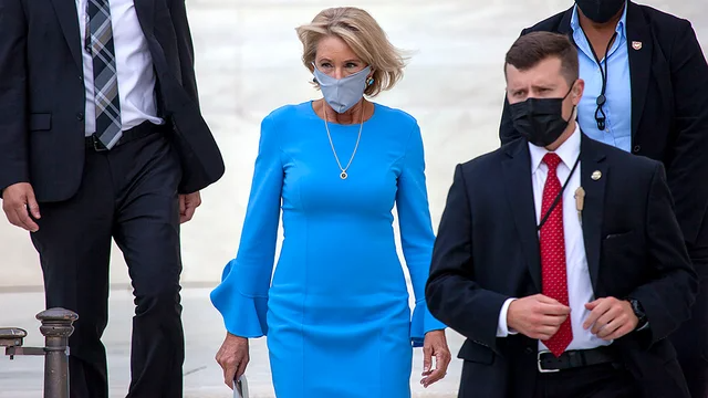 thehill's tweet image. DeVos urges Education Dept. staff to "resist" when Biden takes office hill.cm/mfFZlmQ