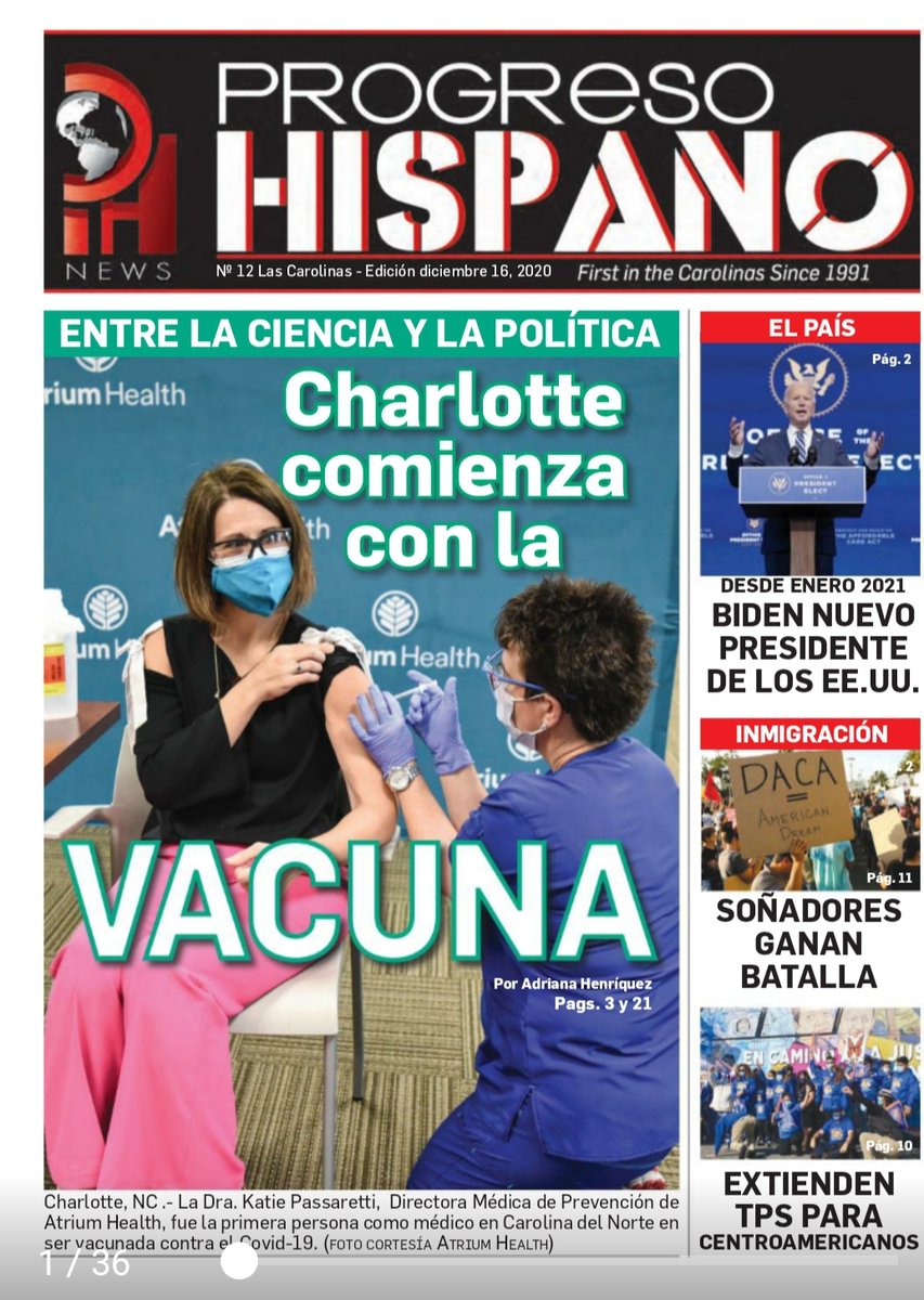 progresohispano's tweet image. 🔴Ya está en circulación la edición impresa de nuestro periódico. 🗞Usted puede obtenerlo gratuitamente en cualquiera de las tiendas latinas de su preferencia en #Charlotte y sus alredores. 
chequea:issuu.com/elprogresohisp…
#ProgresoHispanoNews #NC #periodico #EdicionImpresa
