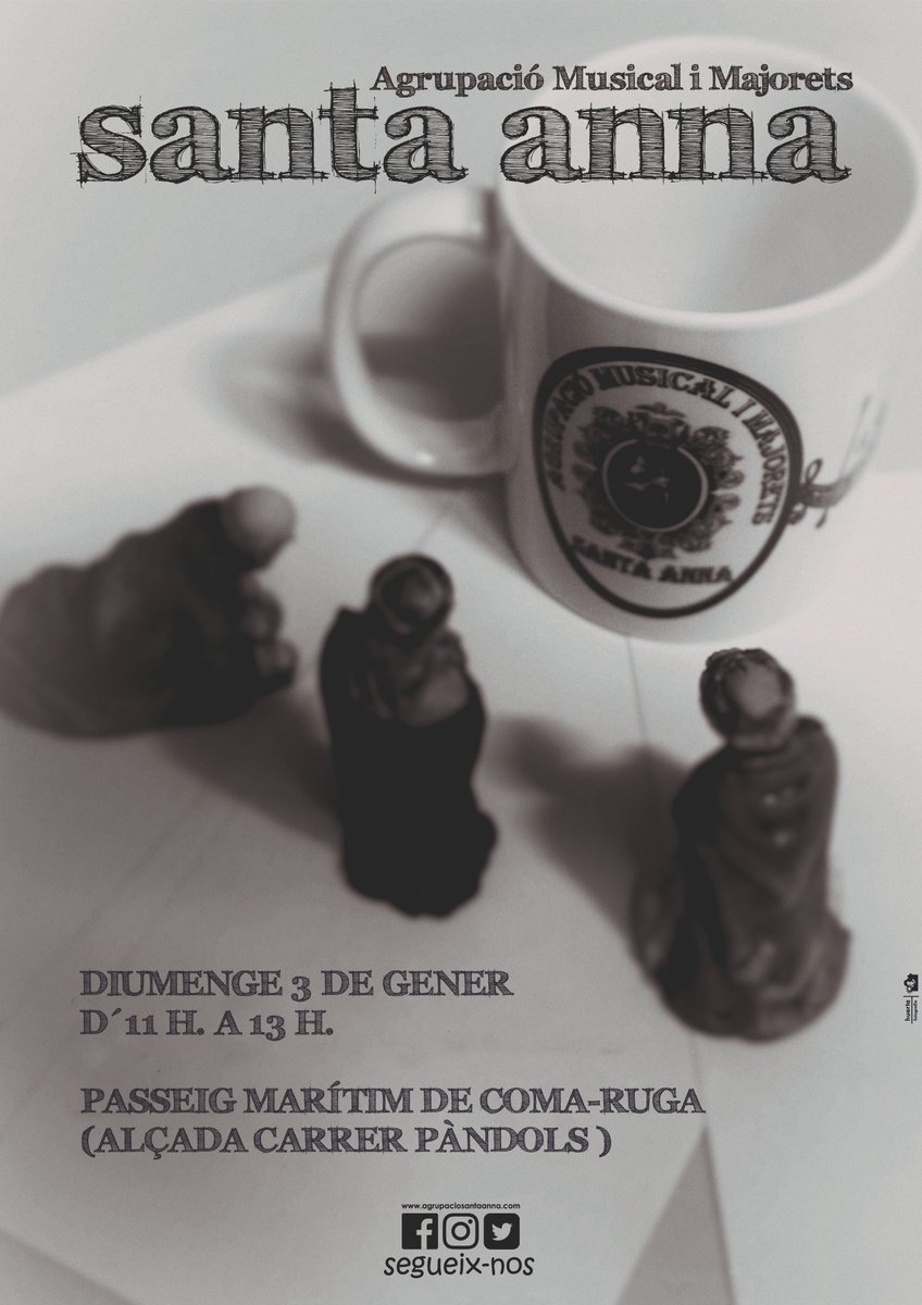 AMSantaAnna's tweet photo. El 3 de enero acompañaremos a los pajes reales en la recogida de cartas que se hará en Coma-ruga @elVdefesta @Turismevendrell @elvendrell_cat @CulturaVendrell #elvendrell #vendrell #comaruga #comarruga #baixpenedes #costadaurada #missatgersreials #pajes #reyesmagos https://t.co/EY5ljCrGRA