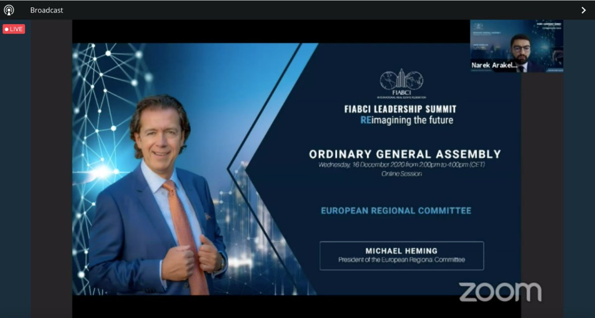 FIABCI's tweet image. #Day6 Regional Division Reports from Joseph Akhigbe (Africa and Near East Regional Committee), Eric Van Hoorde (Americas Regional Committee), Soelaeman Soemawinata (Asia-Pacific Regional Committee), and Michael Heming (European Regional Committee). #FIABCI #LS2020