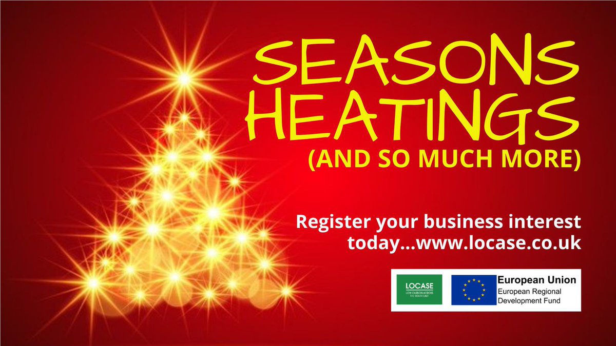 #SeasonsGreetings from <a href="/LoCASE_Biz/">LoCASE Biz</a> to project partners &amp; customers both old and new! If your #SME is looking for #GrantFunding to help #savemoney on #energy bills &amp; reduce its #CarbonFootprint &amp; so much more, visit locase.co.uk &amp; register your business interest today.