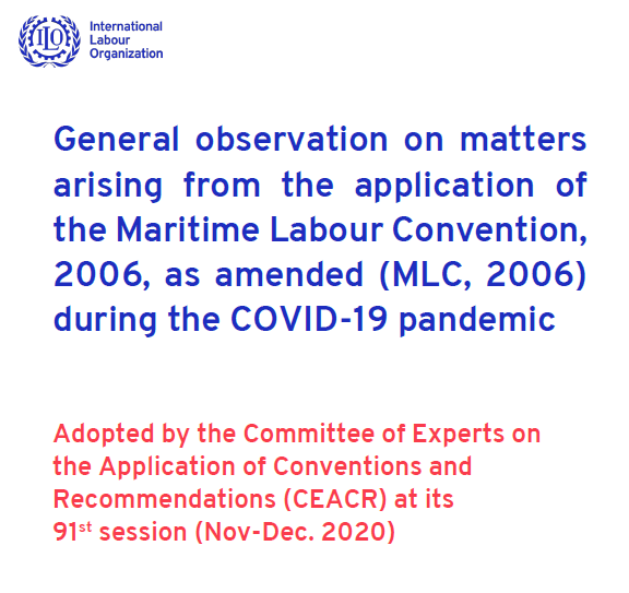 RuwanSubasinghe's tweet photo. .@ilo CEACR has adopted an observation on the Maritime Labour Convention in the context of the #COVID19-related #crewchangecrisis keeping 400k #seafarers trapped at sea.

Extraordinary statement covering forced labour issues, among other things. THREAD 1/6 https://t.co/K8EA96UOg7 https://t.co/Z3gI4uqiPJ