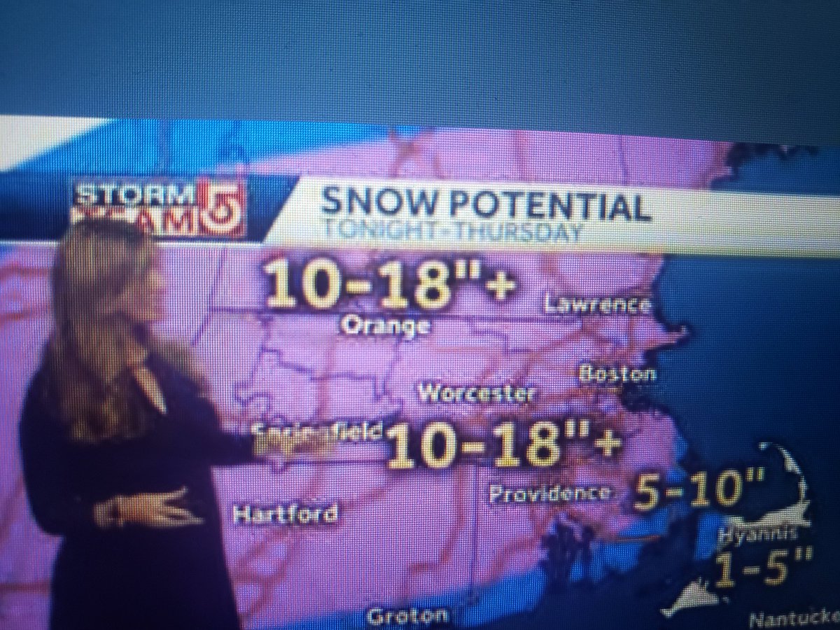briantmckenzie's tweet photo. #whdh say 8 to 12 inch #wfxt say 8 to 14 inch #necn say 12 to 18 inch #wcvb say 10 to 18 inch plus #snow https://t.co/d30VPqURPv