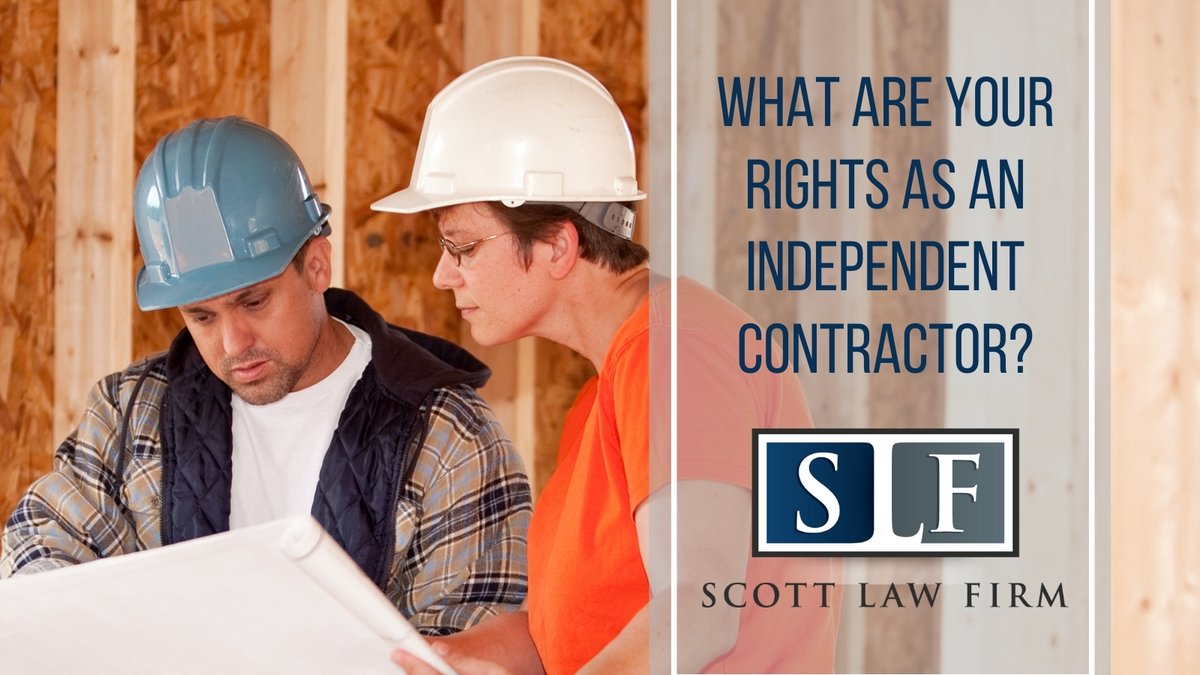 MattScottLaw's tweet photo. As an independent contractor, you have the right to control your own business dealings and to set your own schedule. Make sure you know your rights! Click here to learn more: https://t.co/Y7CsOFK6Up 

#KnowYourRights #ScottLawFirm #EmploymentLaw https://t.co/FK76D88UaU