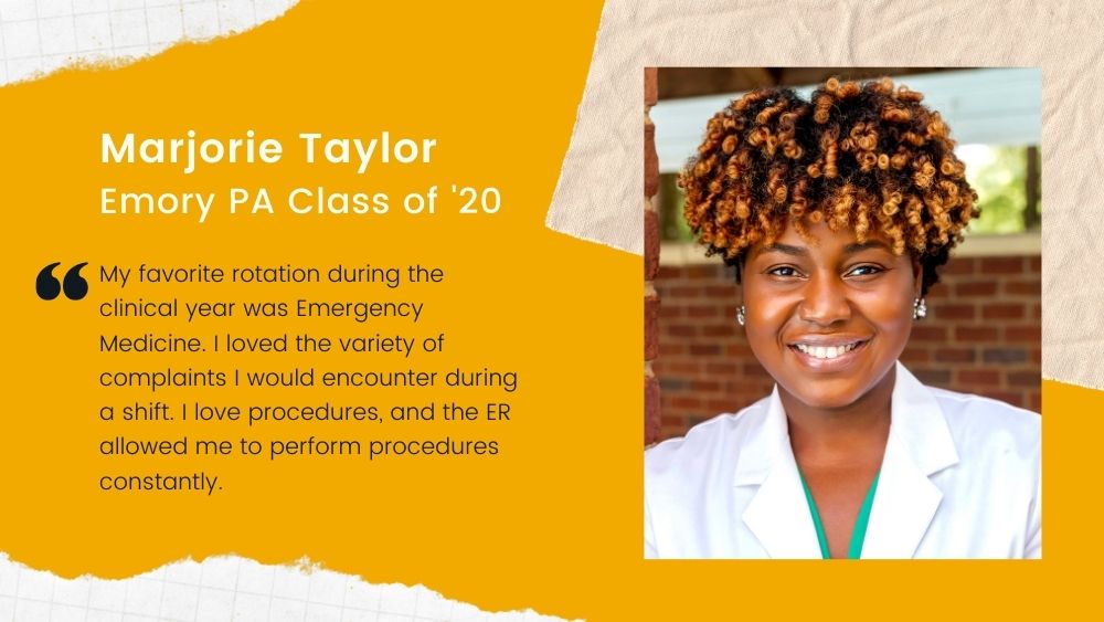 EmoryMedicine's tweet photo. Meet Marjorie Taylor, who'll be graduating from our Physician Assistant Program on Friday. Congratulations, Marjorie! ➡️ Online Q&amp;A Interview https://t.co/kYuFu81Nrh #EmoryPA2020 #PhysicianAssistant https://t.co/ph7HRugxE3