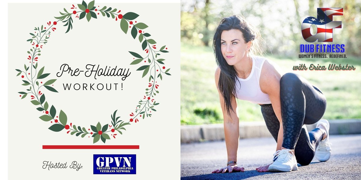 GPVN & @Dub_Fitness are hosting a Pre Holiday Virtual Workout lead by @ericadubfitness (Army Veteran/Founder of DubFitness). All proceeds will be donated directly to DubFitness (Veteran Owned Business). Let's support small businesses affected by #COVID19 

lnkd.in/gcvga89