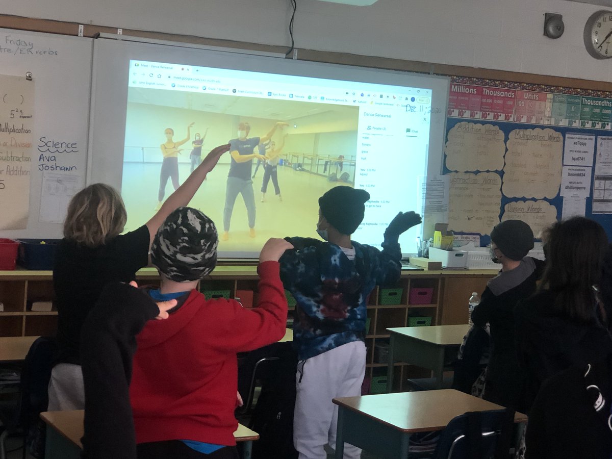 Our students learn from the leaders of Canada's premier dance company.  First we listen and observe, then we apply the techniques.  Form and fitness.  Thank you <a href="/nationalballet/">The National Ballet of Canada</a> for creativity and connecting with us <a href="/tdsb/">Toronto District School Board</a>