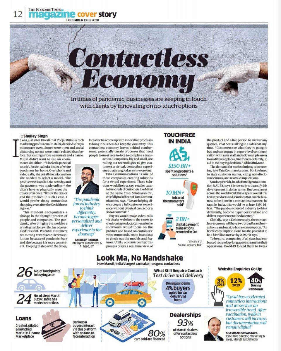 rajeevkarwal's tweet image. Thank you @shelleysinghET @EconomicTimes for a great article on #contactlesstechnology #roboticautomation . Yes @MilagrowRobots India&apos;s Number 1 Service Robot Brand has grown by over 500%this year due to increased demand from #hospitalityindustry #facilitymanagement