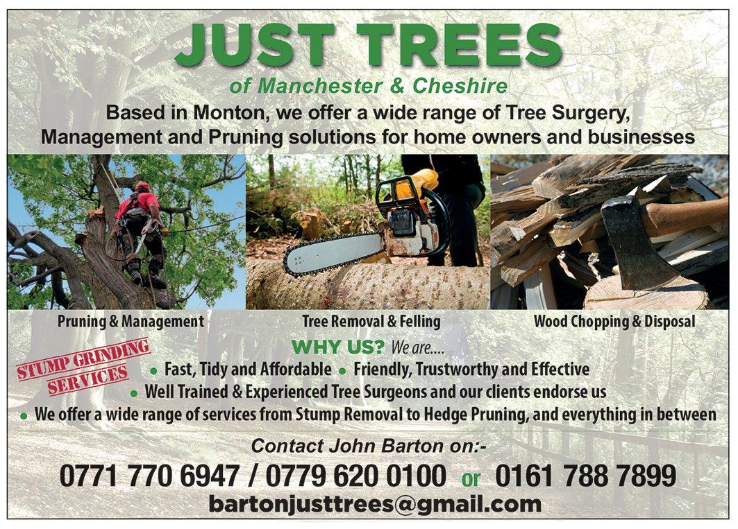 OnOurDoorstep's tweet image. Just Trees offer a wide variety of Tree Surgery Services for homeowners and businesses.
Tel 0161 788 7899 #TreeSurgery #HedgePruning #StumpRemoval #Affordable #Experienced