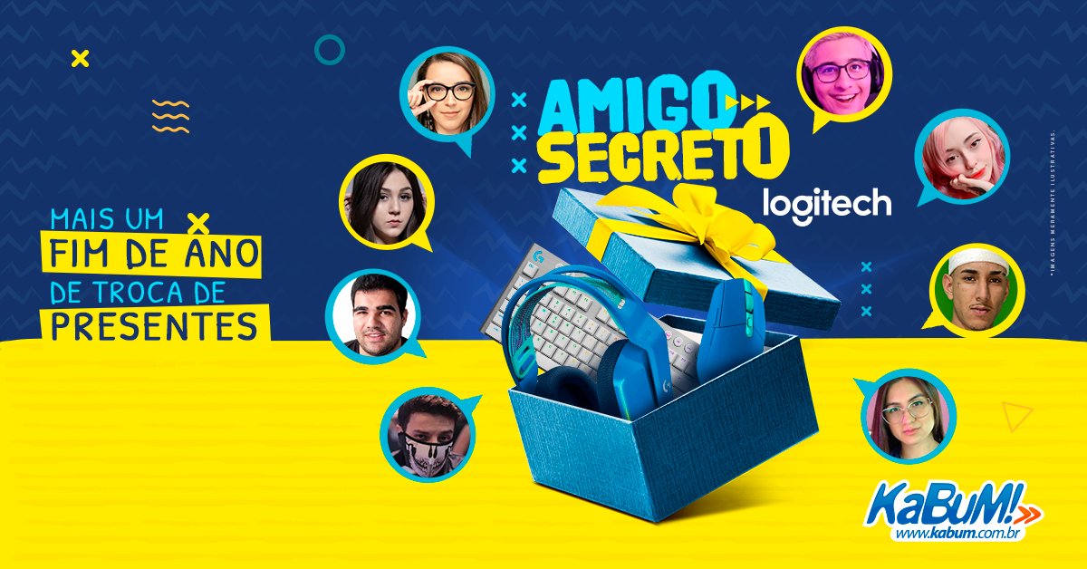 🎁 Amigo secreto Logitech no - KaBuM! - www.kabum.com.br