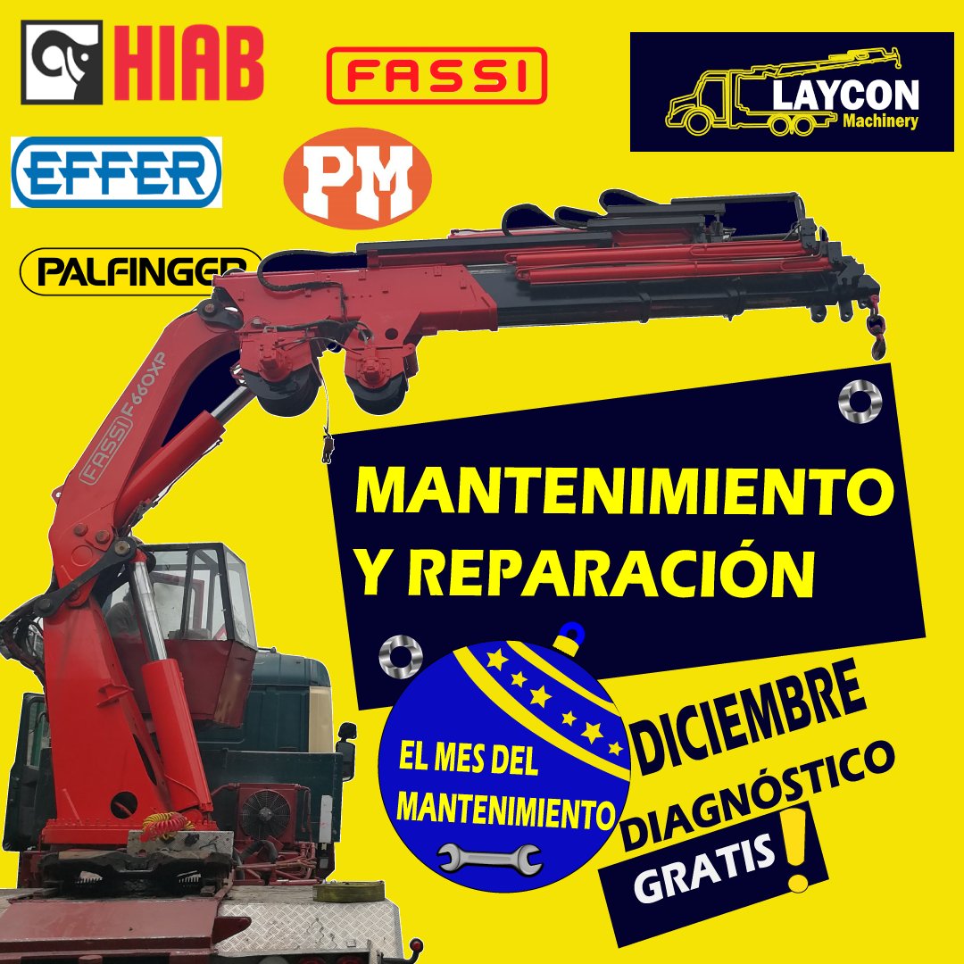 LayconM's tweet image. Recuerda que en Diciembre tenemos el diagnóstico gratis de tu grúa articulada si requieres un mantenimiento.
¡Qué no te salga caro no dar un adecuado mantenimiento a tu maquinaria! Información Tel: 4421053901
#grúasarticuladas #grúaslaycon #maquinaria #hiab #gruashidraulicas