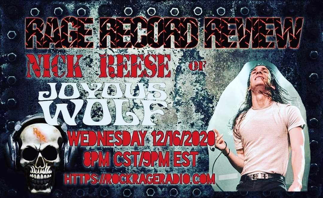 ragesreviews's tweet photo. Join us tonight as Tommy talks with Nick Reese, front man of Joyous Wolf https://t.co/U0WSOIo4Rx