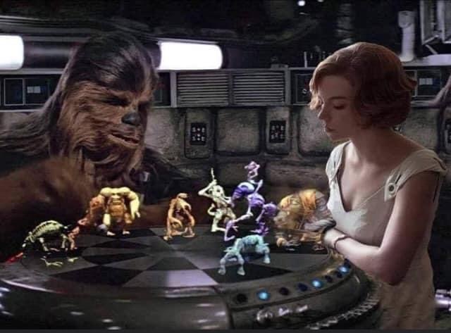 MichaelCoate's tweet photo. The Wookiee’s Gambit https://t.co/1u13riJ28t