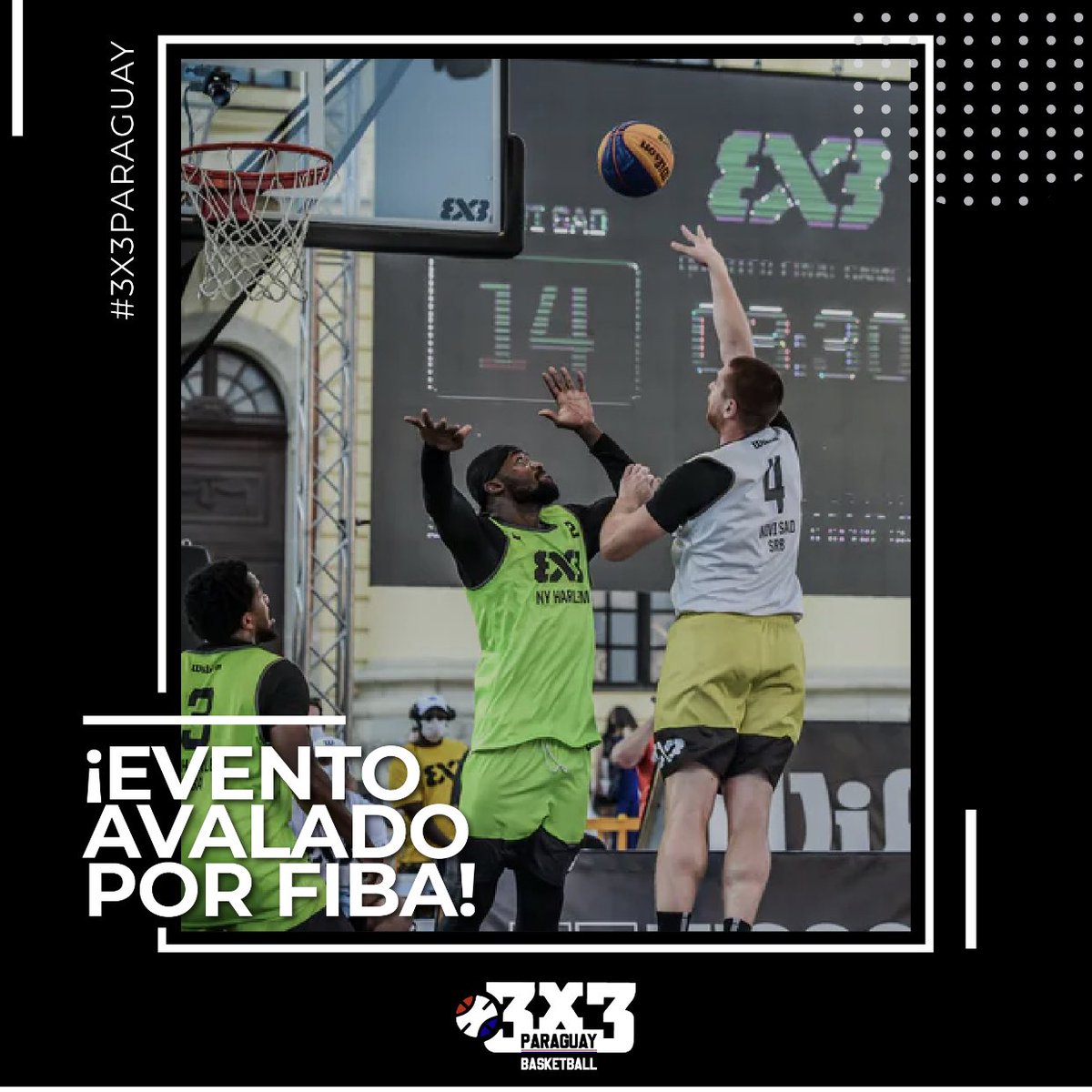 3x3Paraguay's tweet photo. ¿Cuándo un evento 3X3 puede ser avalado por FIBA? 🏀

Ningún evento puede ser rechazado, pero para su aprobación se deben seguir algunos pautas. https://t.co/FRfvrQPh3j