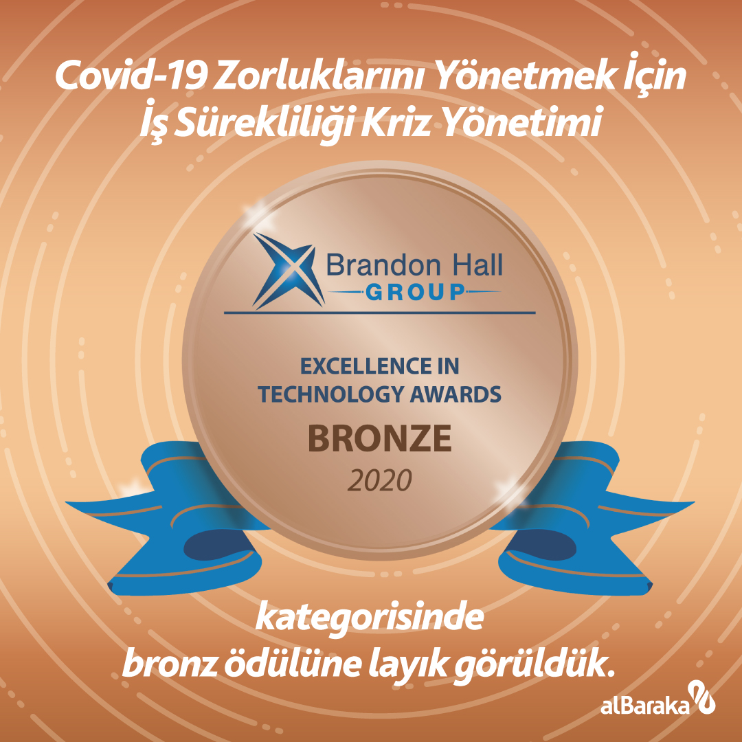 Dünyanın önde gelen işveren uygulamalarının katıldığı Brandon Hall Group Excellence Award ödül programından 3 ödülle döndük.
