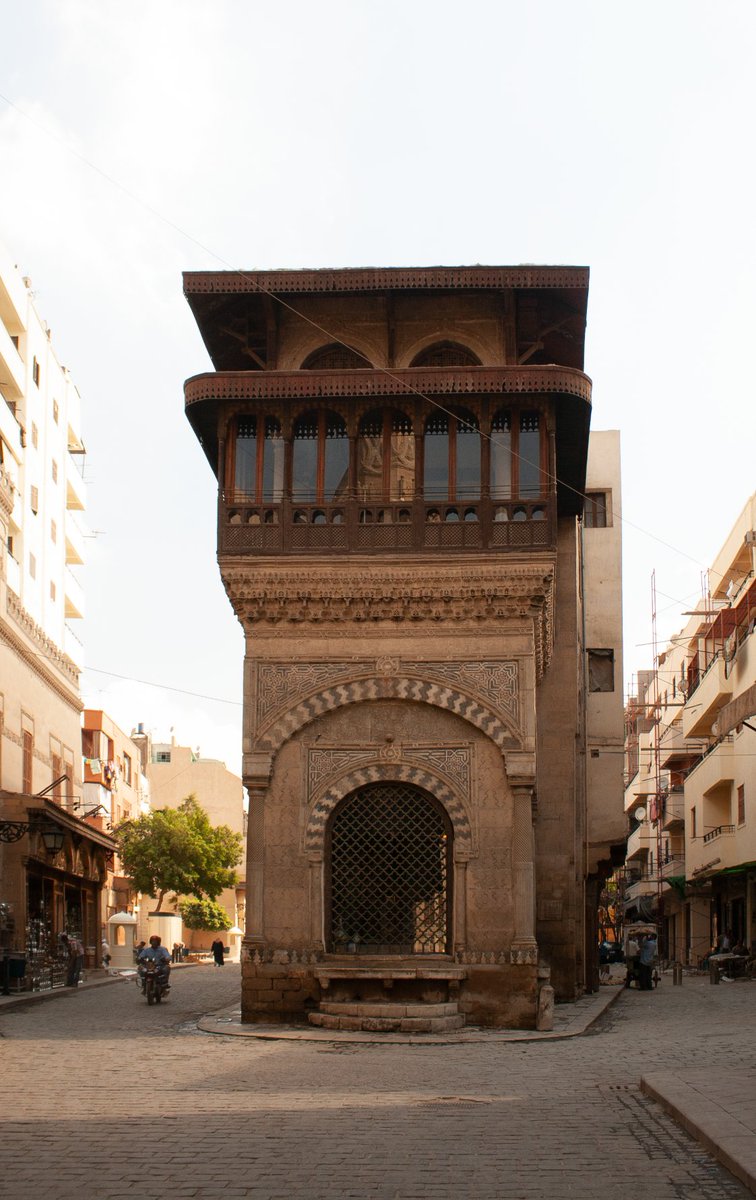 The French noted approvingly the number of public fountains and bathhouses, noting that personal cleanliness was important, particularly for wudūᶜ, the obligatory pre-prayer washing for Muslims. (11/23) (Photo: sabil-kuttāb of ᶜAbd al Rahmān Katkhūda, 1744).