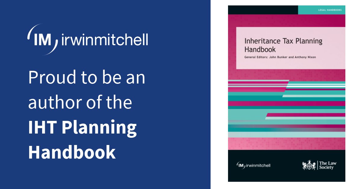 Congratulations to our tax, trusts and estates experts on co-authoring the new Inheritance Tax Planning Handbook. Partnering with <a href="/TheLawSociety/">The Law Society</a>, our colleagues John Bunker and Anthony Nixon​ edited the book, written with 11 fellow colleagues - bit.ly/2KwSLjW