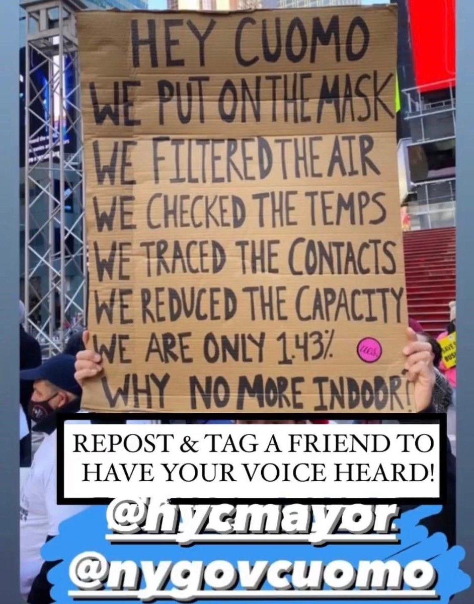 CuttingRoomNYC's tweet photo. Please RT! 
@NYGovCuomo @NYCMayor https://t.co/84kK7MiQ0A