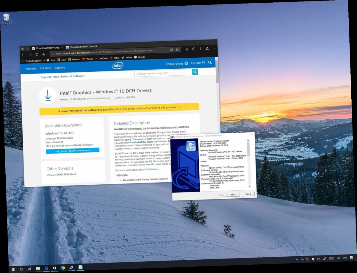 download universal graphics drivers intel / Twitter