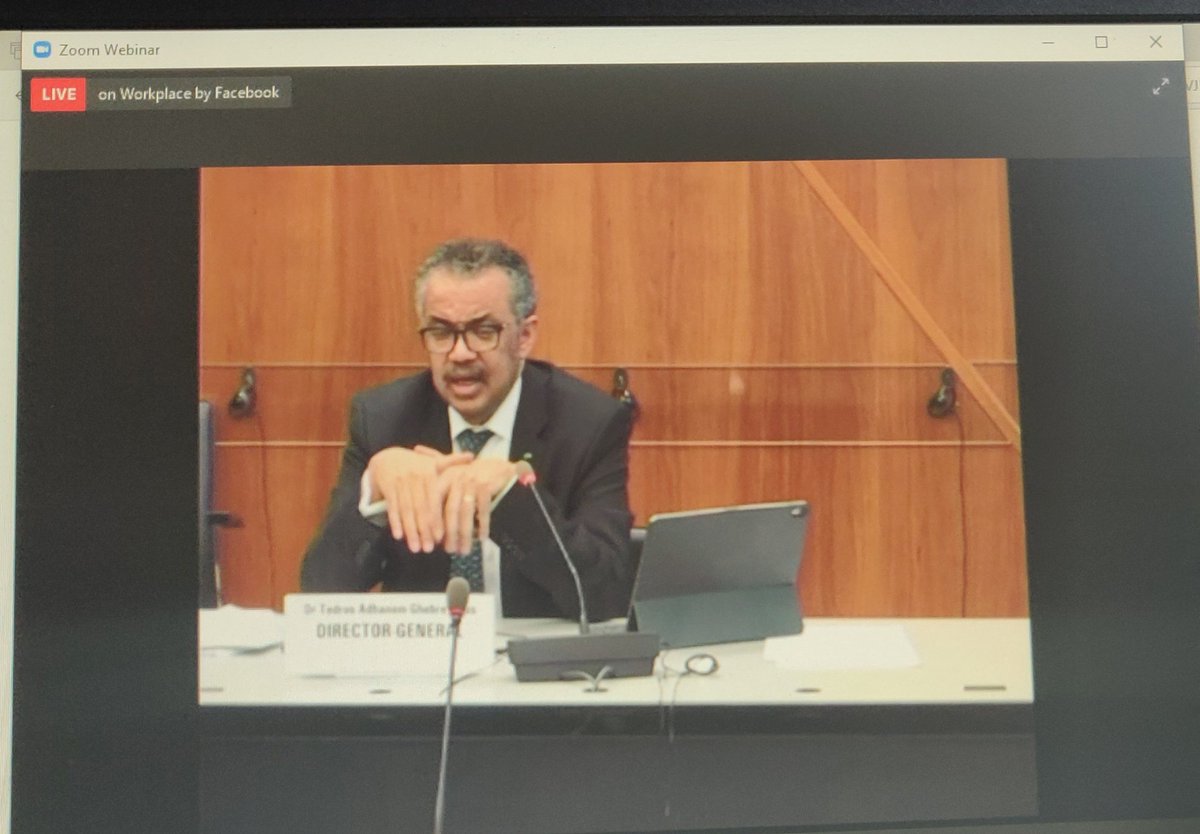 An honour that <a href="/DrTedros/">Tedros Adhanom Ghebreyesus</a> <a href="/WHO/">World Health Organization (WHO)</a> welcomes <a href="/IMIAtweets/">IMIA</a> <a href="/iahsi_imia/">iahsi_imia</a> contribution to scale up of #DigitalHealth in the context of COVID19 pandemic and beyond for healthsystems capacity. <a href="/BMarianoJr/">Bernardo Mariano Jr.</a>