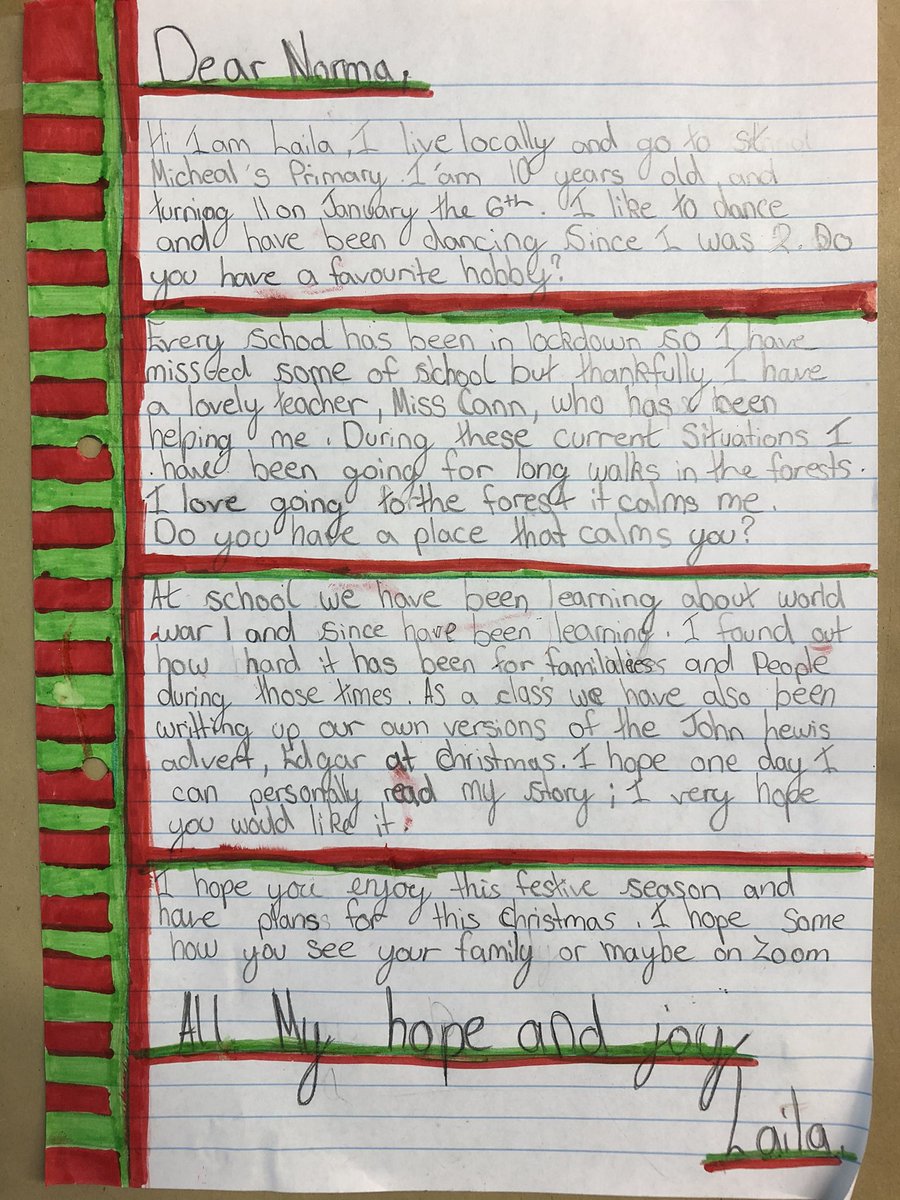 MissCannYear6's tweet photo. Wow-what a heartwarming morning 🥰! Today we delivered our letters and artwork to our local care home for the #classroomstocarehomes project. The children’s letters were so thoughtful &amp; it was great to see evidence of the reading culture of our school in what they wrote. @Anthony https://t.co/X7hQ4UsPqE