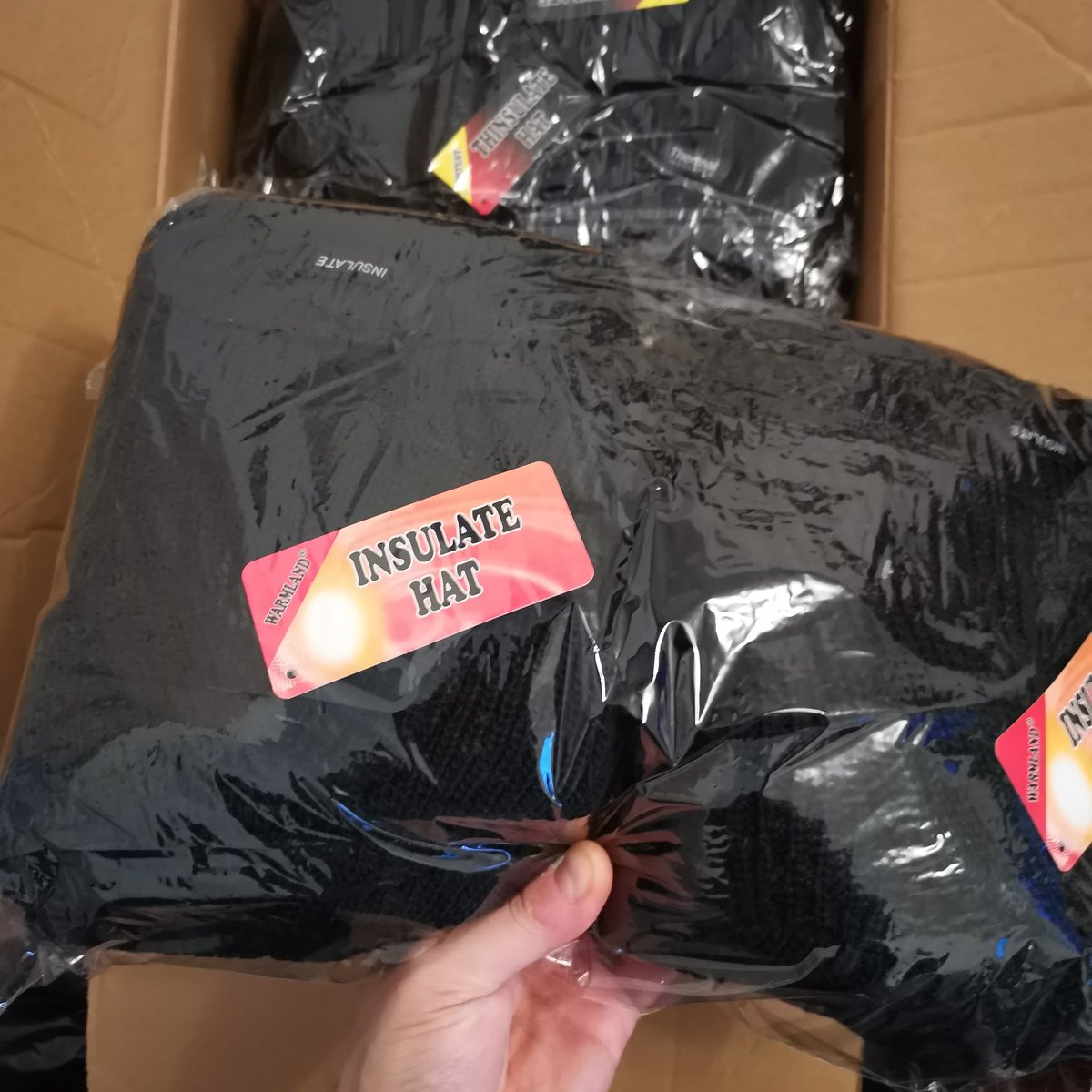 WrestleKind's tweet photo. The first few parcels have started to arrive! 144 thermal/insulated beanie hats are here! All heading to people affected by homelessness this winter in Glasgow. Lots more essentials coming too! 💜 https://t.co/XQIVGBJj3f