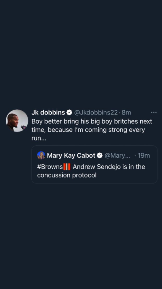 CoachMiller12's tweet photo. @Jkdobbins22 pretty low... https://t.co/RdMO6BFYQW