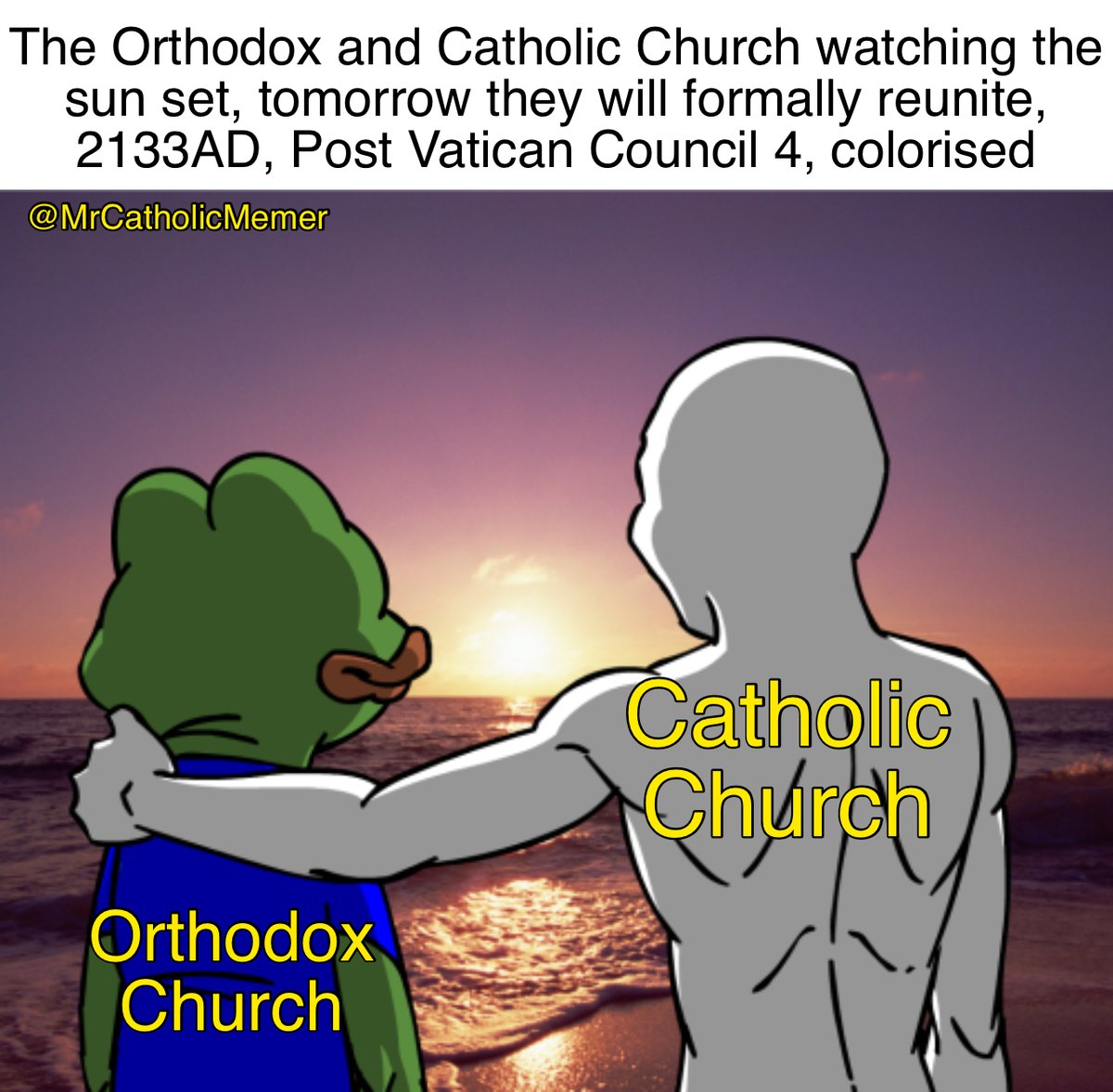 MrCatholicMemer's tweet photo. When are we gonna reunite? @Pontifex 

#Catholic #Catholicism #Faith #Theology #Vatican #Religion #Christianity #Christian #Faith #Jesus #God #Rome #Gospel #CatholicTwitter #CatholicChurch https://t.co/pQ9pwReaMj