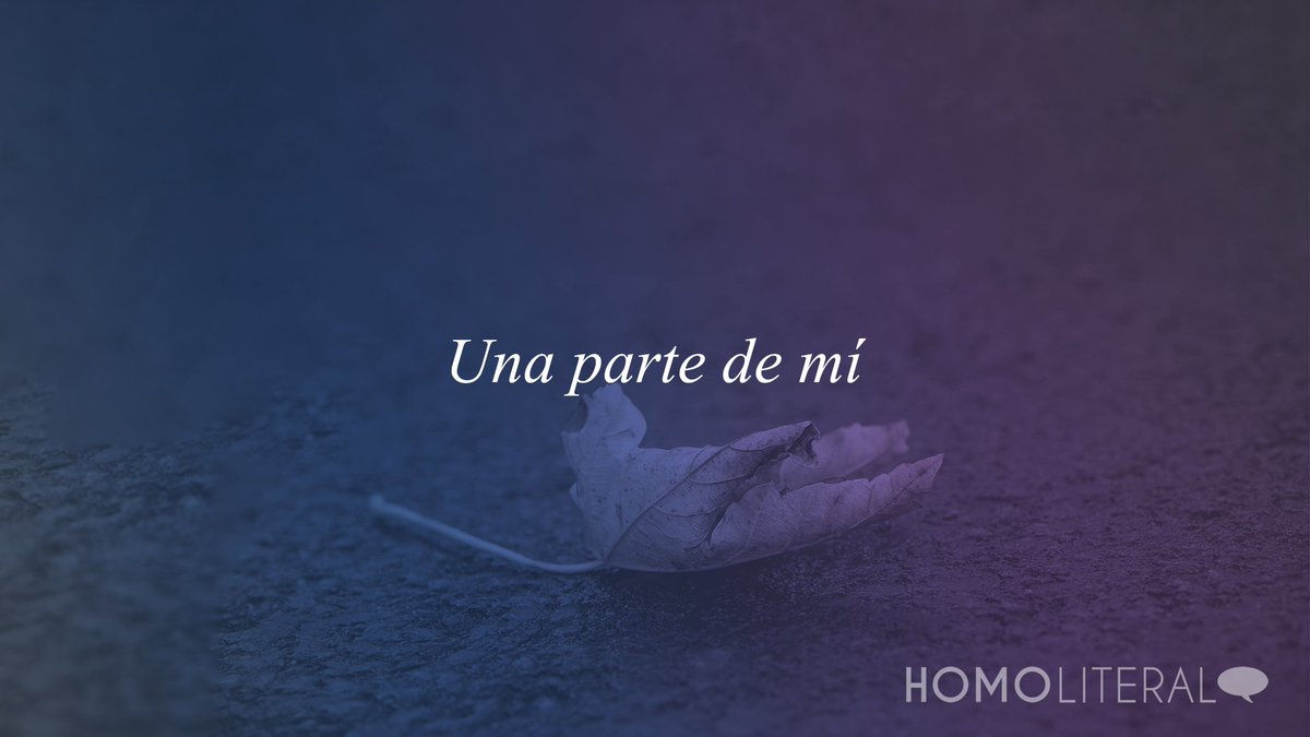 Homoliteral's tweet photo. Una parte de mí - Poema gay: 
Escucha el poema en Youtube: https://t.co/17ZBla4BQO
#gay #homosexual #poemagay https://t.co/O9dBHxG7Au