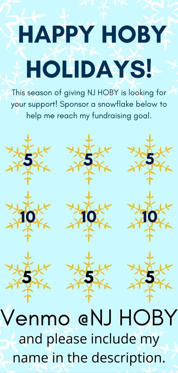 hillaryln's tweet photo. Happy HOBY Holidays! Help me reach my fundraising goal by donating via Venmo to @NJHOBY! Every little bit helps! #njhoby https://t.co/c8293geYJI