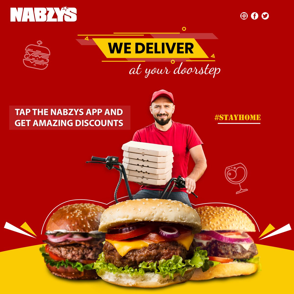 NabzysUK's tweet photo. Tap the Nabzys app and order Nabzys!

App Store: https://t.co/c6pR0IYRYB
Google Play: https://t.co/t1Y1JtAYQQ

#stayhome #staysafe
#Liverpool #Nabzys #FastFood #Pizza #Burger #unitedkingdom #SpecialOffer #BESTFASTFOOD https://t.co/PDX8OFMuep
