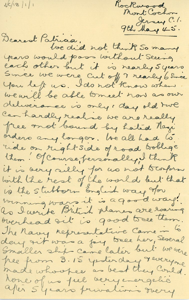 JerseyHeritage's tweet image. Tomorrow (19th) is our last @BenestSyvret WYSOS? online talk of the year. Entitled &apos;In Their Own Words&apos; it tells the story of the Occupation &amp;amp; Liberation through records left behind. Taking place at 10am you can register here: jerseyheritage.org/athome/listen/… @lib75jsy #archives #Lib75