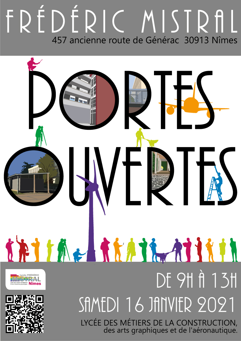 Journée Porte ouverte au lycée Frédérique Mistral : Samedi 16 janvier 2021.