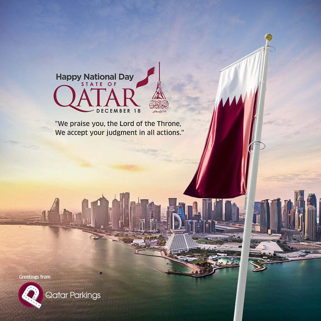 QParkings's tweet photo. Happy Qatar National Day!
.
.
#Qatar #qatarnationalday #qnd2020 https://t.co/iZJkzIeV6D