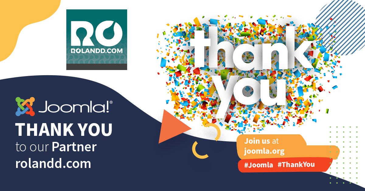 joomla's tweet image. A big shout out THANK YOU to our Extension Partner @ro_software for your support! You guys rock! 
#Joomla #ThankYou #ExtensionPartner #grateful #OpenSource  
rolandd.com