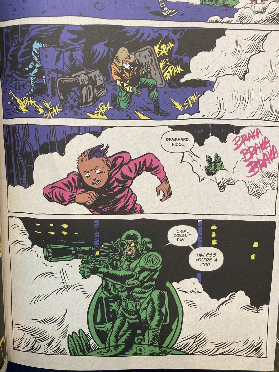 strangeadventrz's tweet photo. #nighthunters by #alexisziritt, #davebaker, and #robertnegrete is the straight-to-VHS dystopian sci-fi fever dream you never knew you needed in your life. New this week from #floatingworldcomics! #ncbd #newcomicbookday #nighthunterscomic https://t.co/abSzKBW18z