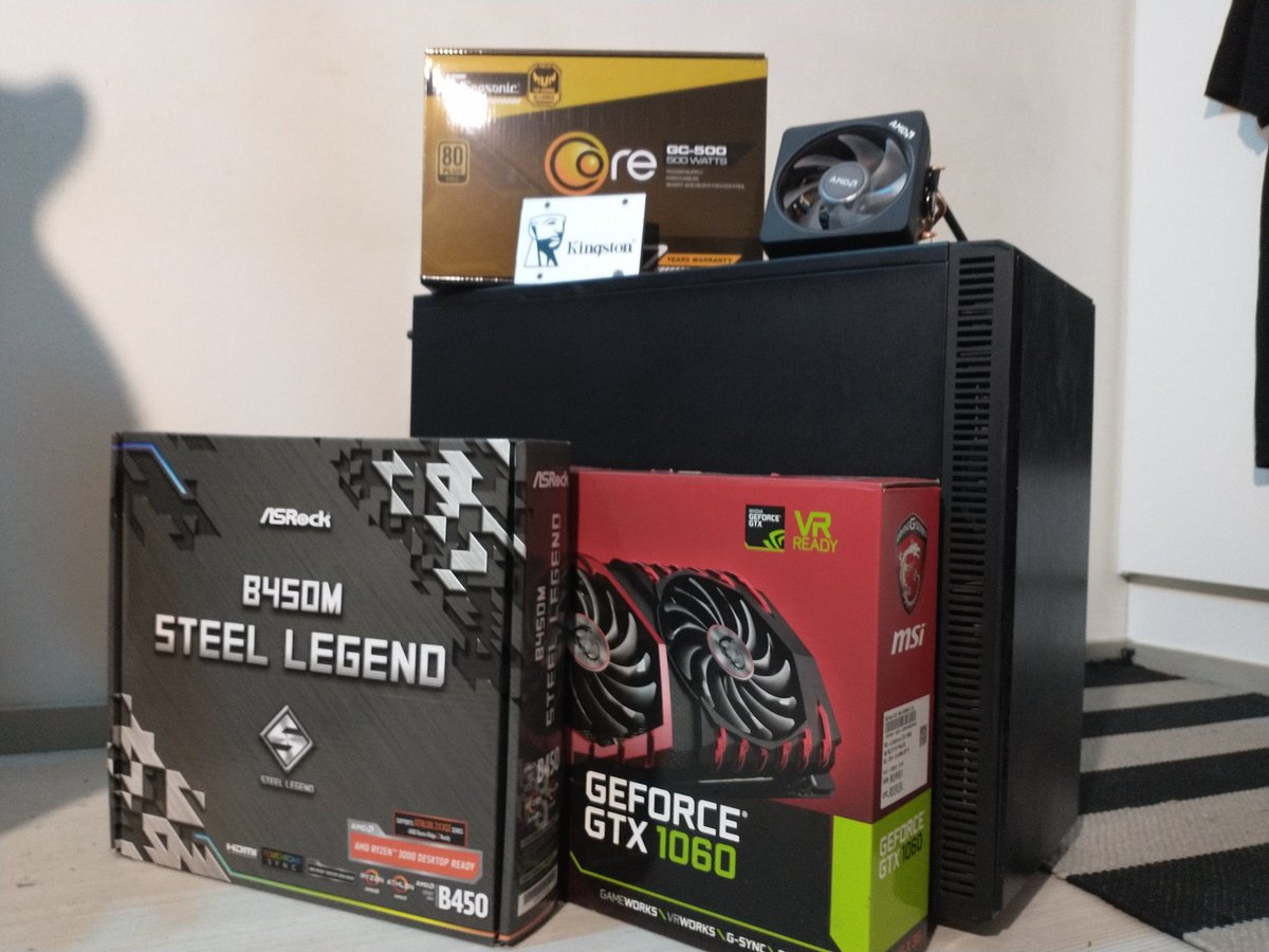 All the parts have arrived. Tomorrow the streaming pc will be built.