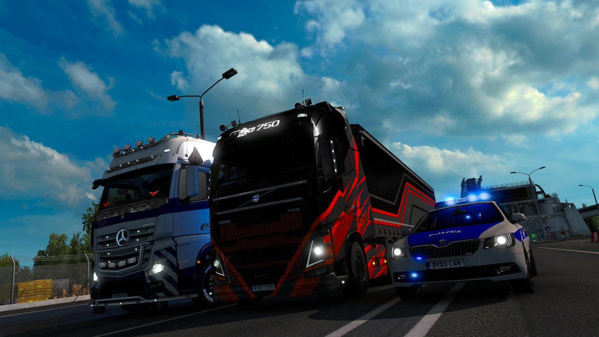 Had a chilled stream with <a href="/TruckersMP/">TruckersMP</a> streamer and admeem driving from Finland > Dover on <a href="/ProModsETS2/">ProMods</a> 

I enjoy encounters with staff where they tag along for a relaxed drive. Thank you <a href="/Nightmare_SE_/">Nightmare_se</a> and @DylanR_TMP for joining me.