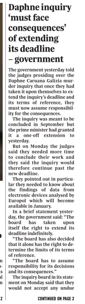 SimonBusuttil's tweet photo. 38 MONTHS TODAY and instead of seeking justice, the @MaltaGov is on the warpath with the judges of the #DaphneCaruanaGalizia public inquiry. Thankfully they told it where to get off. That’s what an independent judiciary should look like. https://t.co/snK7LwMQGJ