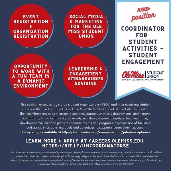 Ole Miss Student Union tweet media