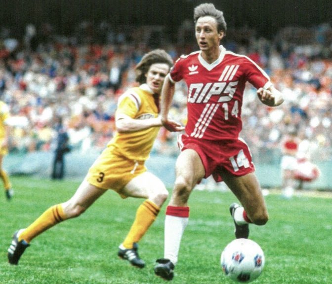 75. Johan Cruyff Washington Diplomats - ForwardHe might be 33, but the footballing brain of the most intelligent player in history is as sharp as ever. Could easily still cut it if he was playing in Europe.