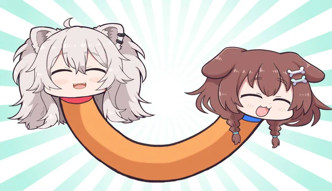 ころさん&ししろんの犬犬コラボにより生まれた謎生物!
#ぼたころ 