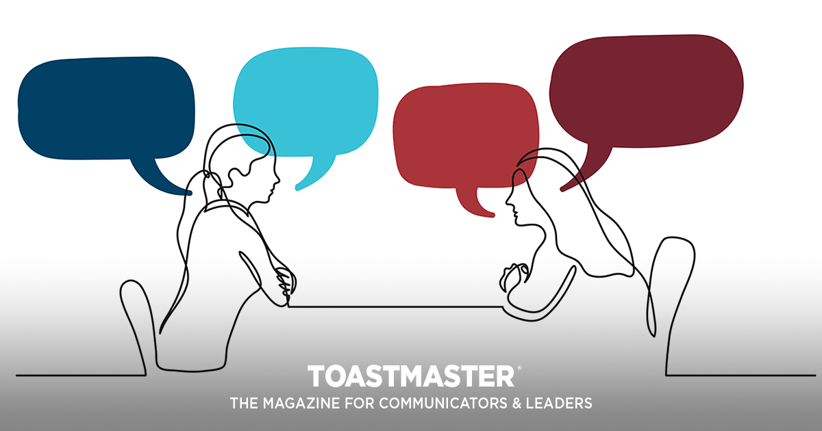 Toastmasters's tweet photo. Learn how to gracefully engage in hot topics in the December Leader Letter’s featured article “Leading Controversial Conversations.”
https://t.co/571zJ430Ec
#toastmasters #tips #wednesdaywisdom https://t.co/YIS4QAUGgD