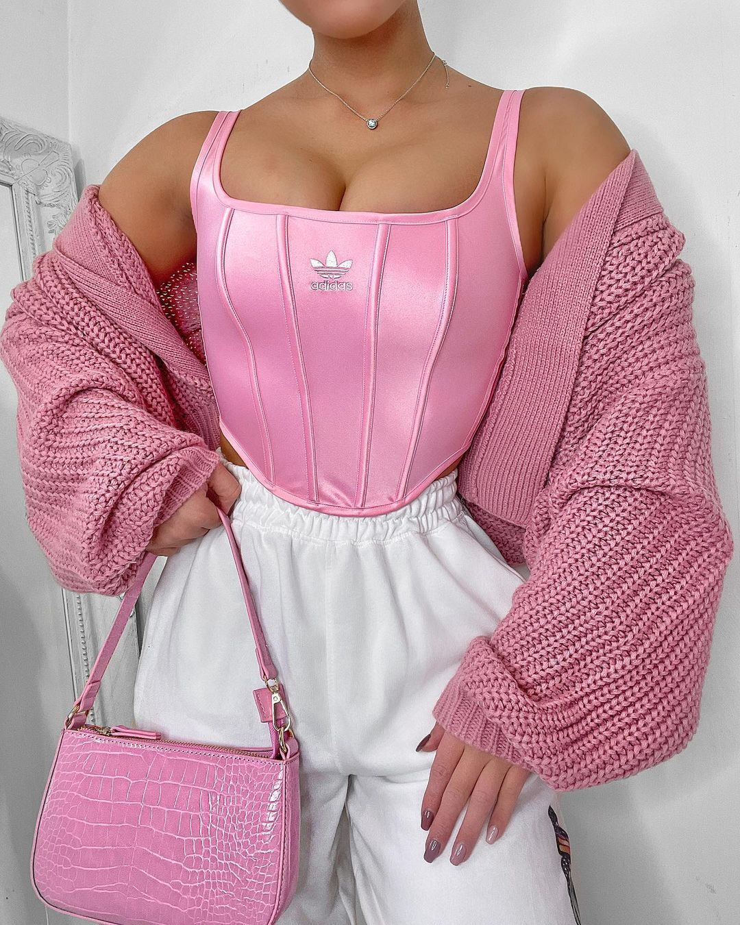 The Sole Womens on X: Upgrade your loungewear with this adidas corset 👀  Link >  📷sophieottewell  / X