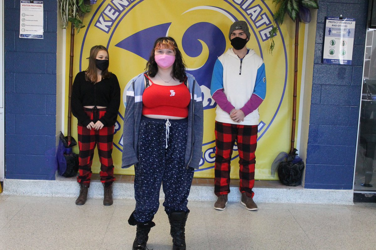 KCVISAC's tweet image. Comfy day for staff, students and Phoebe, the dog!